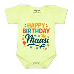 arvesa Happy Birthday Maasi Printed Romper-picture-25