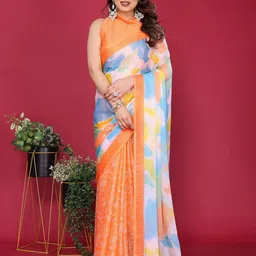 ROOP SUNDARI SAREES Colourblocked Half and Half Saree-image-71