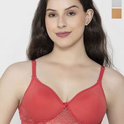 ESOROUCHA Floral Bra Full Coverage Lightly Padded-7