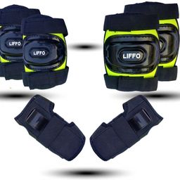 liffo Skating Protection kit with Knee,Elbow,Wrist Guards Suitable for Kids 7-10Years Skating Guard Combo-picture-0