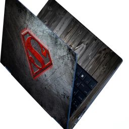 Anweshas Full Body Laptop Skin For 14 to 15.6 inch Laptop - Red Superman Metal Sheet Self Adhesive Stretched Vinyl Laptop Decal 15.6-picture-13
