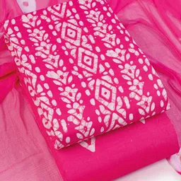 sun fashion and lifestyle Unstitched Cotton Blend Kurta & Churidar Material Printed-picture-17