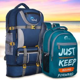 60L Rucksack & 30L Backpack Combo for Travel, Hiking, and Daily Use (Unisex) Rucksack - 60 L-image-103
