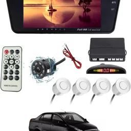 7Inch Rearview Monitor Mirror with Touch Button,Camera & White sensor 147 Black LCD-image-94