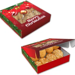 Cake Box Paper Merry Christmas Cake/sweets/chocolates/desserts Packaging Box-image-2