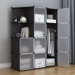 10-Door 12-Shelf Plastic Collapsible Cupboard Wardrobe PP Collapsible Wardrobe PP Collapsible Wardrobe-image-45