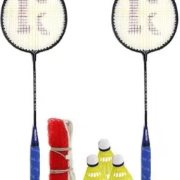 Single Shaft Badminton 2 Piece Badminton With 3 Shuttle And Net Badminton Kit-image-79