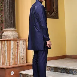 PATR Men Striped Kurta with Pyjama image 2