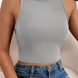 BAESD Ribbed Fitted Tank Crop Top-image-54