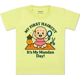 arvesa My First Haircut Printed Kids Tshirt-picture-19