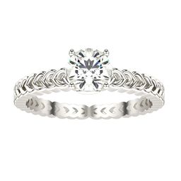 VALANOVA Women 14K White Gold & Certified Lab Grown Ring Diamond 2.27gm-image-58
