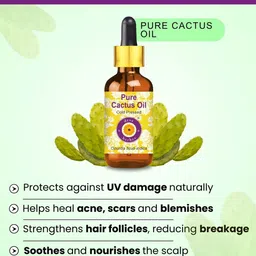 Deve Herbes Set Of 2 Pure Cactus Oil Cold Pressed100 ml Each image 3