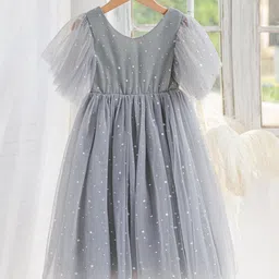 JC SPARKLE Flutter Sleeve Fit & Flare Dress-picture-19