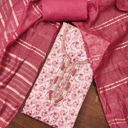 DIVASTRI Printed Unstitched Dress Material-image-37