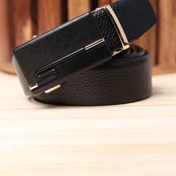 WINSOME DEAL Men Textured Slider Buckle Closure Belt-image-46