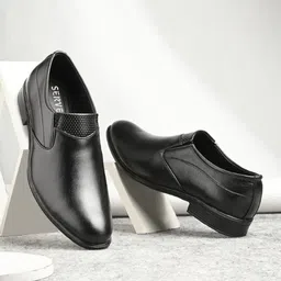 SERVER Men Round Toe Formal Slip-Ons-image-86
