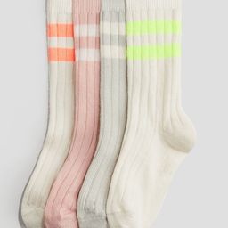 H&M 4-Pack Ribbed Socks-48