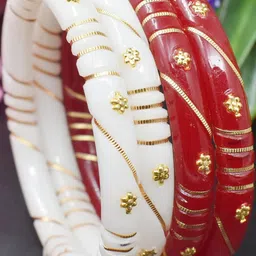 Sattik Set Of 4 Multi Plastic Bangles-picture-35