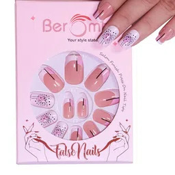 BEROMT Set Of 12 Press On Artificial Nails With Nail Glue & Filler Shade - BFN307FN image 1