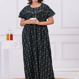 Apratim Printed Maxi Nightdress-image-28