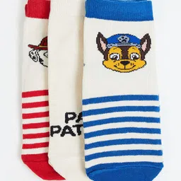 max Boys Pack of 3 Patterned Ankle Length Socks-2