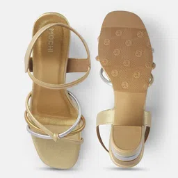 Mochi Textured Block Sandal Heels image 2