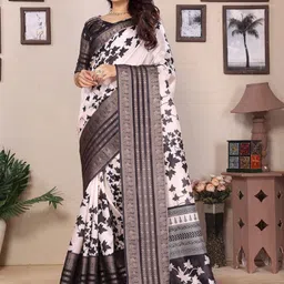 KALINI Woven Design Printed Dola Saree-picture-7