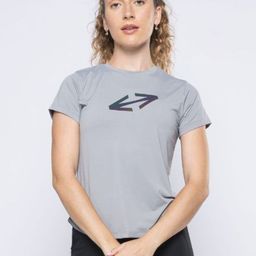 STRCH Women Anti Odour Geometric Printed Round Neck Nylon T-shirt-image-91