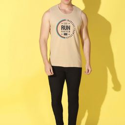 WOOSTRO 2-Pcs Printed Combed Cotton Innerwear Vests VWS26(RUN RUST)(RUN LGTGREEN) image 3
