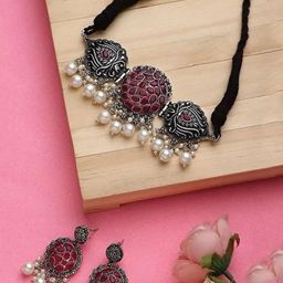 BMINO Women Multi Jewellery Set-image-53
