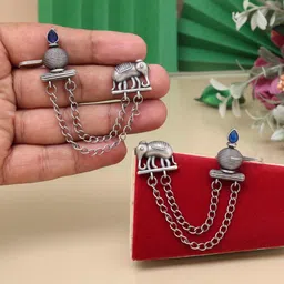 PREYANS Silver-Plated Animal Shaped Drop Earrings-image-82