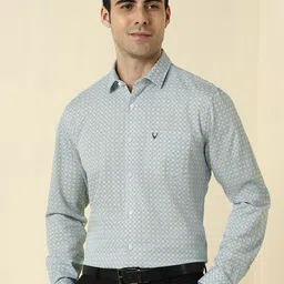 Allen Solly Men Geometric Printed Spread Collar Cotton Formal Shirt-picture-20
