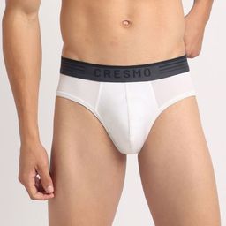 Cresmo Men Pack Of 3 Antimicrobial Basic Briefs CR-B-STR-P3-WHT-COSM-SHARM-S-picture-49