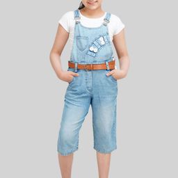 BEING NAUGHTY Girls Pure Cotton Dungaree with T-Shirt-image-31