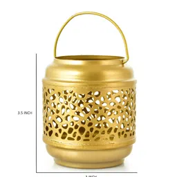oggn Gold-Toned Candle Holder-image-2