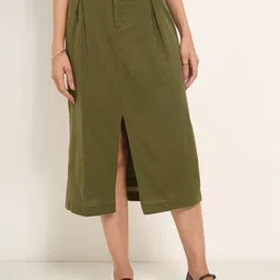 Annabelle by Pantaloons A-Line Midi Skirt-image-32