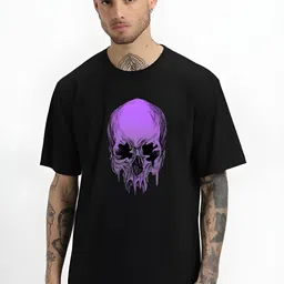 Streetsutra Men Graphic Printed Round Neck Cotton Oversized T-shirt-image-22