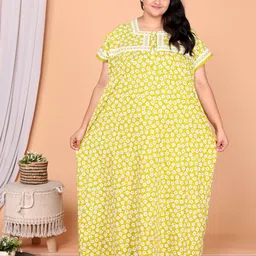 JAIPZZ APPARELS Printed Maxi Nightdress-picture-41