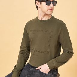 People Men Typography Printed Round Neck Fleece Pullover Sweatshirt-image-45