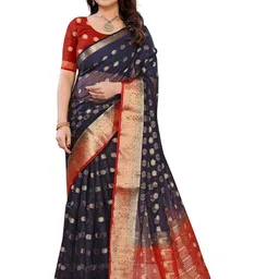 Moda Rapido Woven Design Zari Organza Saree-picture-0