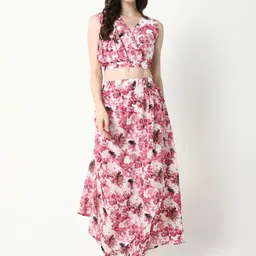 SHOWOFF Printed Top With Skirt Co-Ords-image-32