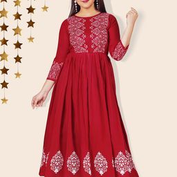 Miss & Chief Girls Polka Dot Print Maxi Dress-image-68