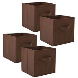 Kuber Industries Brown 4 Pieces Drawer Organisers-56