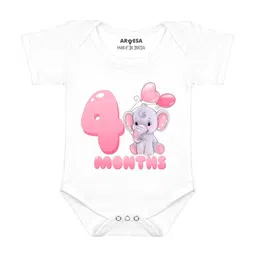Arvesa 4 Month Baby Printed Bodysuit-picture-1