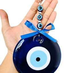 WARMINGO DE Blue & White Printed Evil Eye Wall Hanging-image-79