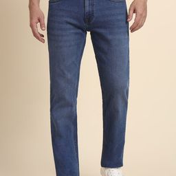 Greenfibre Men Straight Fit Mid-Rise Light Fade Jeans-picture-33