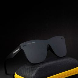 RESIST EYEWEAR Unisex Wayfarer Sunglasses with Polarised Lens image 3