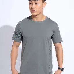 Ajile by Pantaloons Men Solid Round Neck Cotton T-shirt-image-27