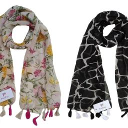 Printed Chiffon Women Multicolor Scarf-image-69