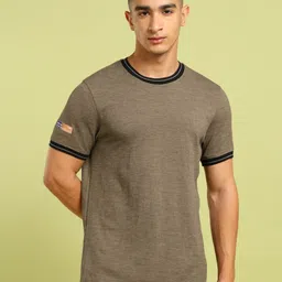 Technosport Men UPF50 Solid Round Neck Slim Fit T-shirt-image-97